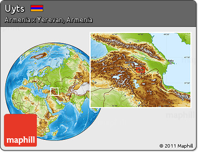Physical Location Map of Uyts
