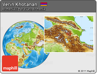 Physical Location Map of Verin Khotanan