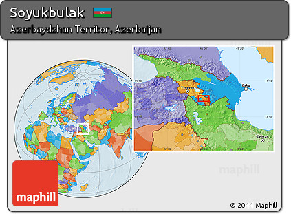 Political Location Map of Soyukbulak