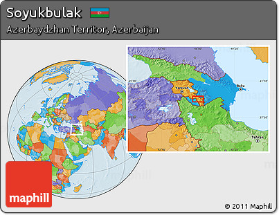 Political Location Map of Soyukbulak