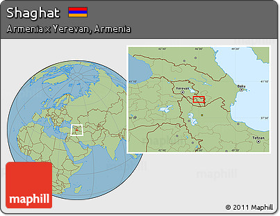 Savanna Style Location Map of Shaghat