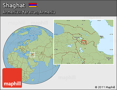 Savanna Style Location Map of Shaghat