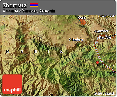 Satellite Map of Shamsuz