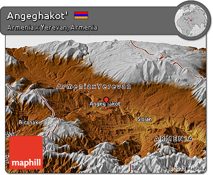 Physical Panoramic Map of Angeghakot'