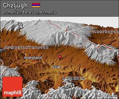 Physical Panoramic Map of Ghzljugh