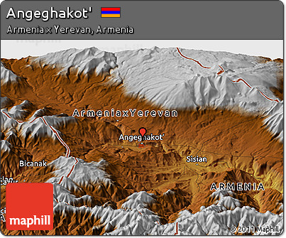Physical Panoramic Map of Angeghakot'