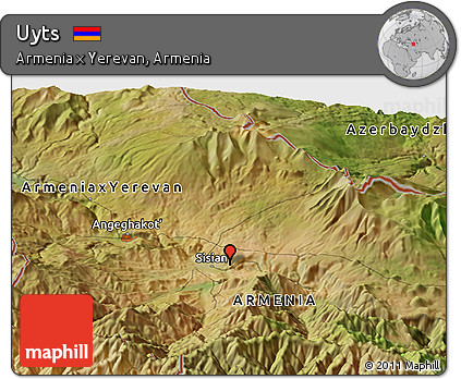 Satellite Panoramic Map of Uyts