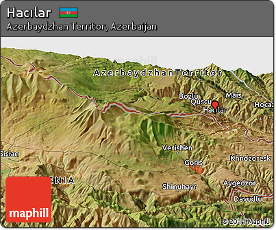 Satellite Panoramic Map of Hacılar