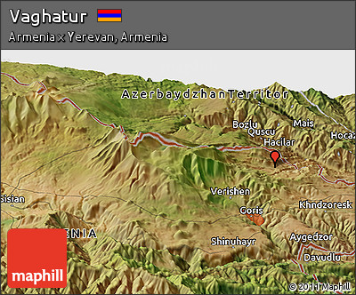 Satellite Panoramic Map of Vaghatur