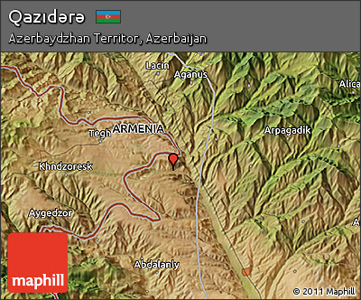 Satellite 3D Map of Qazıdǝrǝ
