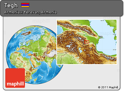 Physical Location Map of Tegh