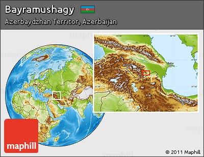 Physical Location Map of Bayramushagy