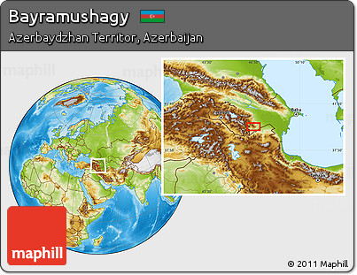 Physical Location Map of Bayramushagy