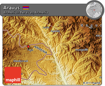 Physical Map of Aravus