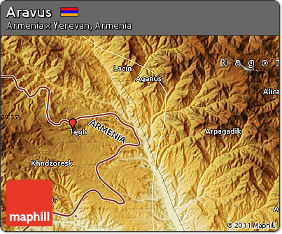 Physical Map of Aravus