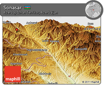 Physical Panoramic Map of Sonasar