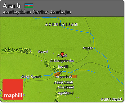 Physical 3D Map of Aranlı