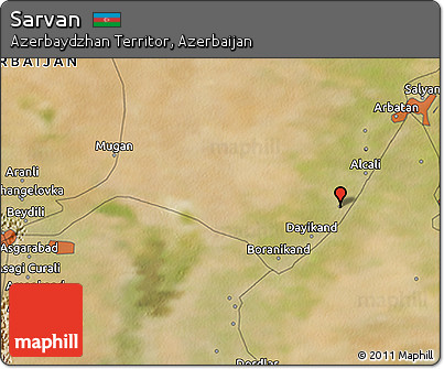 Satellite 3D Map of Sarvan