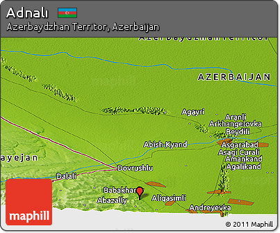 Physical Panoramic Map of Adnalı