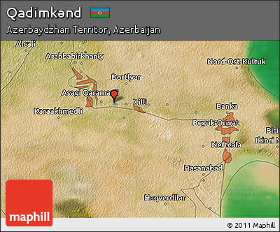 Satellite 3D Map of Qadimkǝnd