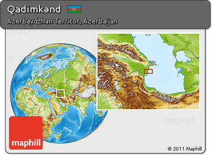 Physical Location Map of Qadimkǝnd