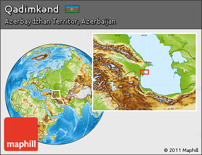 Physical Location Map of Qadimkǝnd