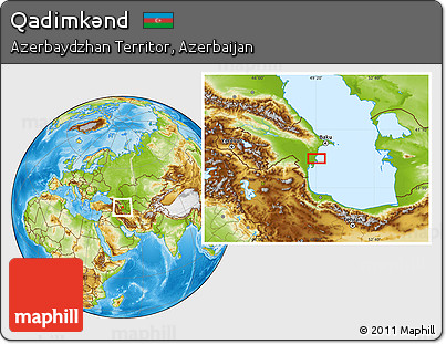 Physical Location Map of Qadimkǝnd
