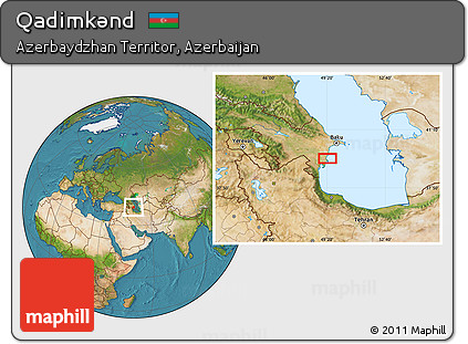 Satellite Location Map of Qadimkǝnd