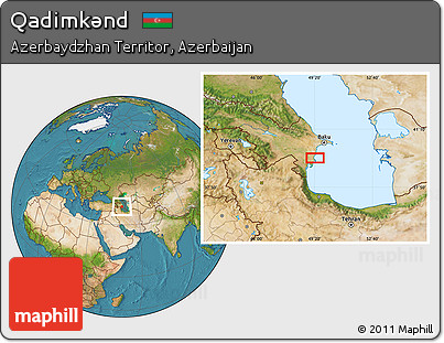 Satellite Location Map of Qadimkǝnd