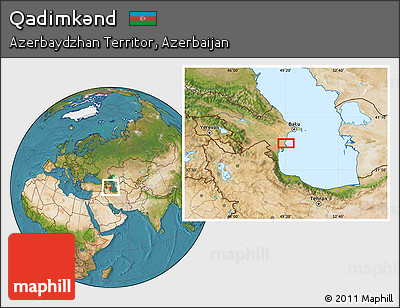 Satellite Location Map of Qadimkǝnd