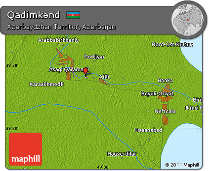 Physical Map of Qadimkǝnd