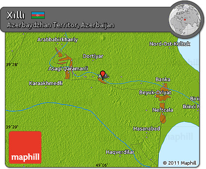 Physical Map of Xıllı