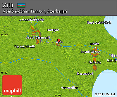 Physical Map of Xıllı