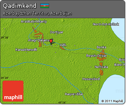 Physical Map of Qadimkǝnd