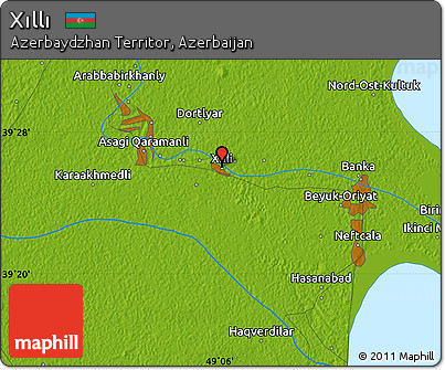Physical Map of Xıllı