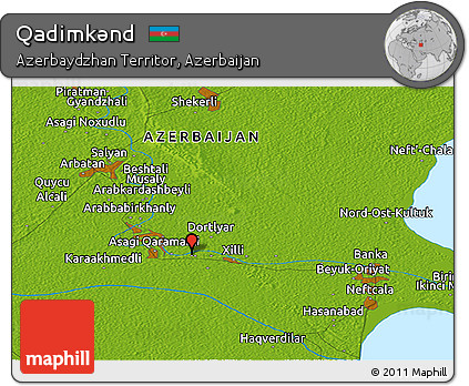 Physical Panoramic Map of Qadimkǝnd