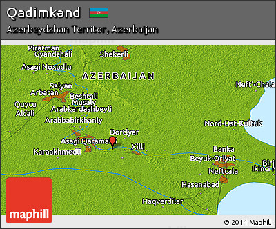 Physical Panoramic Map of Qadimkǝnd