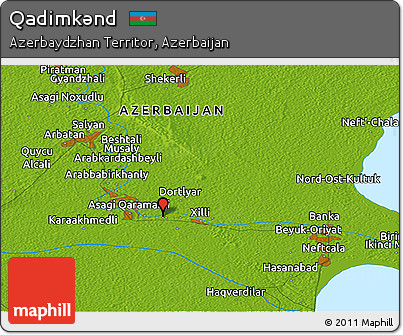 Physical Panoramic Map of Qadimkǝnd
