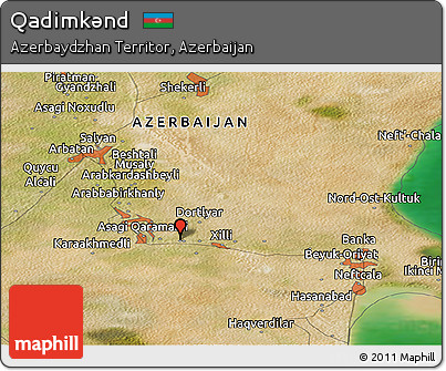 Satellite Panoramic Map of Qadimkǝnd