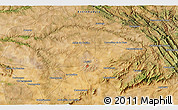 Satellite 3D Map of the area around 39° 30' 19" N, 5° 52' 30" W