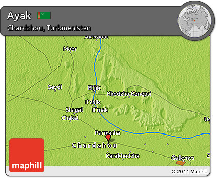 Physical 3D Map of Ayak