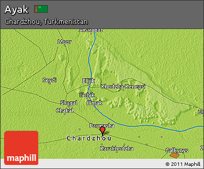 Physical 3D Map of Ayak