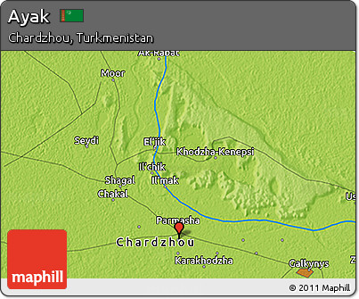 Physical 3D Map of Ayak