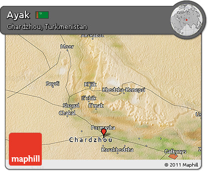 Satellite 3D Map of Ayak