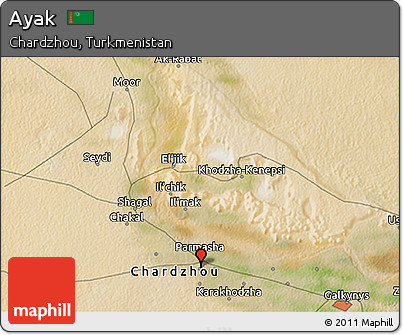 Satellite 3D Map of Ayak