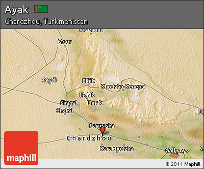 Satellite 3D Map of Ayak