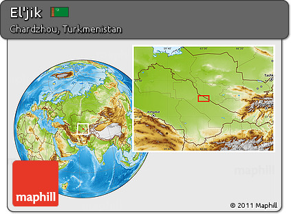 Physical Location Map of El'jik