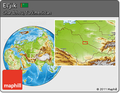 Physical Location Map of El'jik