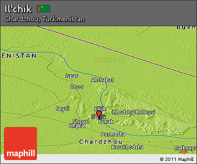Physical Panoramic Map of Il'chik