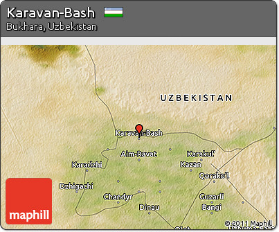 Satellite 3D Map of Karavan-Bash